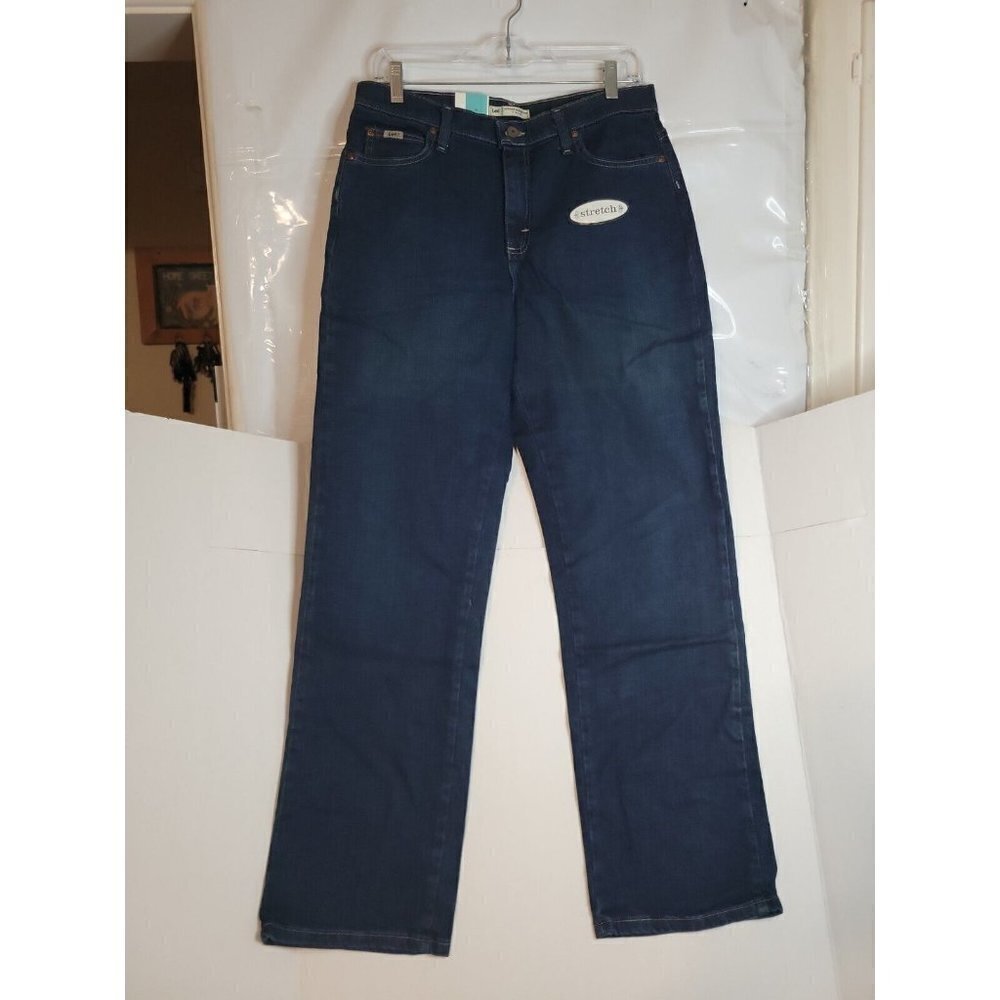 NEW LEE Womans Relaxed Fit Straight Leg Jeans Size 18L Inseam 33" Cowgirl casual
